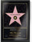 GOODS+GADGETS Persönlicher Hollywood Stern Walk of Fame Stil - Star of Fame Urkunde mit Name und Holzrahmen Personalisiert mit Namen und Datum Wanddeko mit Bilderrahmen (DIN A4-21 x 30 cm)