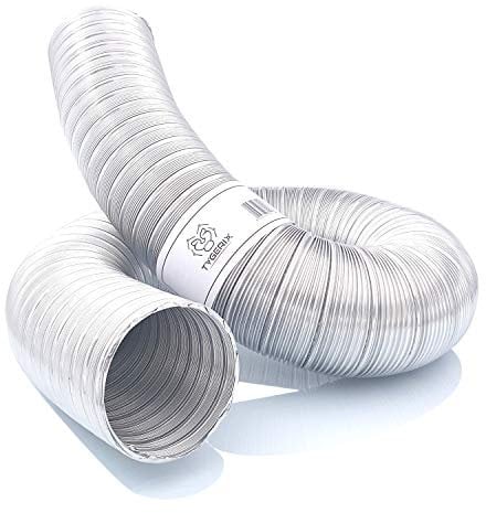 TYGERIX® Tubo Flessibile in Alluminio da 60 mm | Pieghevole e Allungabile fino a 2,5 metri | Resiste fino a 250°C | Maggiore Spessore e Resistenza alla Corrosione e all'Usura | Certificato | Il Top