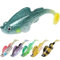 TRUSCEND Leurres Souples pour Carpe Brochet Truite Bar, Pêche Poisson Nageur avec des Hameçons BKK ou VMC Ultra Affûtés, Formule Japonaise, Leurre Peche Carnassier pour l'eau salée et l'eau Douce Mer