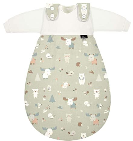 Alvi Baby-Mäxchen Schlafsack 3-teilig Design Baby Forest (Größe 80/86)