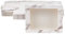 BENECREAT 15 Packungen 17.5x13.5x3.5cm Marmor Weiß Kraftpapier Bäckerei Box Mit Durchsichtigen PVC Fenster Geschenkbox Für Schmuck Speicher Display, Hochzeit, Valentinstag