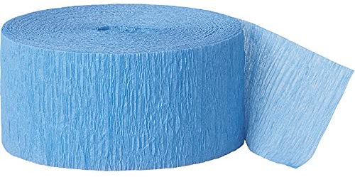 PAPSTAR NEU Kreppband/Krepppapier, Länge: ca. 24 m, Farbe: Hellblau