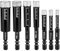 flintronic Diamond Drill Bits Set, 7Pcs(5/6/8/10/12/14/16mm) Hole Saw Set, Hex Shank, Quick Change for Porcelain Tile Ceramic Marble
