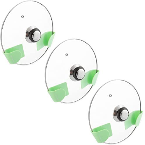 InnovaGoods Juego de 3 soportes adhesivos para tapas de cacerolas Smarack