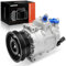 A-Premium Compresor de aire acondicionado con embrague compatible con Volkswagen Jetta 2005-2014, Passat 2012-2014, Golf Beetle Cabrio R32 Rabbit y Audi TT RS Quattro