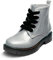 DREAM PAIRS KIDS Stivaletti Stringati per Bambina Moda Stivali con Zip Bambina Stivaletti,Size 37.5,Argento/Pu,SDBO2220K