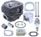 Gubeter Kit pistone Cilindro 52 mm, per Motosega per Husqvarna 162,266,266Se per Motosega Jonsered 630, 630 Super, 501 68 55 71