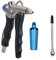 Air Dust Blow Gun Blower Flow Control Twin Air Inlet 120mm Nozzle + Turbo Nozzle