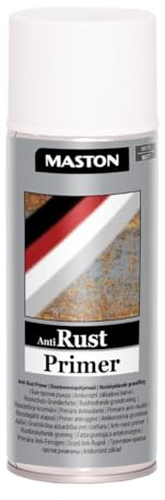 Maston Primer Anti-Rouille - Blanc - Peinture Aérosol - 400 ml - Peinture en aérosol