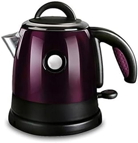 Bollitore Elettrico Mini Bollitore Elettrico da 0,8 Litri Scaldabagno Personale 220 V Teiera Portatile da Viaggio Automatica,Viola 220v,HaoAMZ