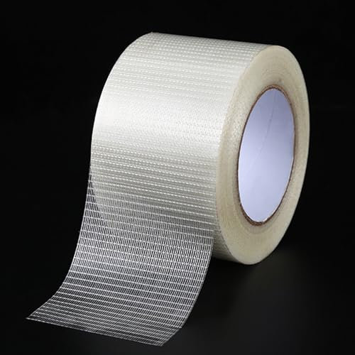 CATELL 20M/66FT RV Awning Repair Tape, Fiberglass Reinforced Clear Duct Tape for Tent, Boat Covers, Canopy - Heavy Duty Waterproof
