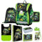 OXY BAG Schulranzen 8tlg. Premium mit Traktor-Motiv | Ergonomische Schulrucksack Set, Sportbeutel, Federmappe, Kunstponcho, Trinkflasche, Snackbox & mehr | Ideal für 1. - 3. Klasse (Schulstart)