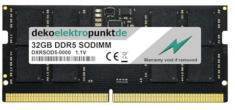 dekoelektropunktde 32GB RAM Speicher passend für GIGABYTE AORUS 17X AZG-65DE665SH DDR5 SO-DIMM PC5