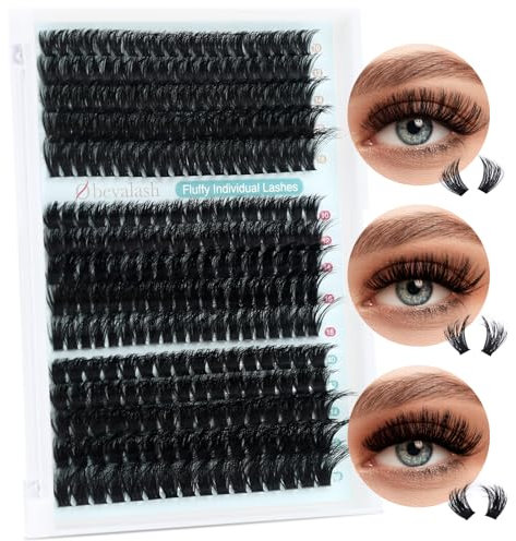 Extension Cils 275Pcs Fluffy Cils Individuel 60D+80D+100D Extension De Cils 10-18mm Bouquet Cils Extension D Curl Cluster Lashes Extension Cils Volume Russe by Obeyalash