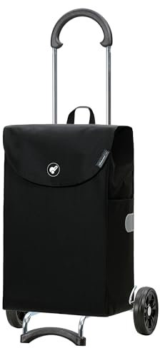 ANDERSEN Einkaufstrolley - Scala Shopper Walker schwarz 44 L Einkaufsroller, nachhaltig, Reflektor, klappbar, leichtgängig, leise Räder