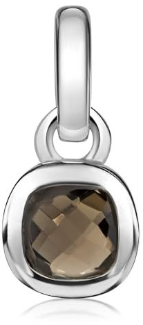 Materia Rauchquarz Schmuck Silber 925 - Edelstein Anhänger Damen KA-248-Rauchquarz_ohne Kette