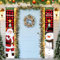 DTYGUIXE Weihnachtsbanner, 2 Stück Frohe Weihnachten Banner Weihnachts Türbanner 30x180cm Weihnachtsbanner zum Aufhängen Outdoor Indoor Merry Christmas Banner