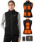 Gilet Chauffant Femme avec Batterie Incluse de 16000mAh 7.4V, Gilet Chauffant Polaire avec 9 Zones Chauffantes pour Hiver, Gilet Chauffant pour Sports en Plein Air-L