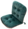 AOPEZIA Stuhlkissen mit Rückenteil Sitz und Rückenkissen mit Bänder Polsterauflage, Gartenstuhlauflage Niedriglehner Auflage Polsterauflage Gartenstuhl(Dark Green,1 Piece)