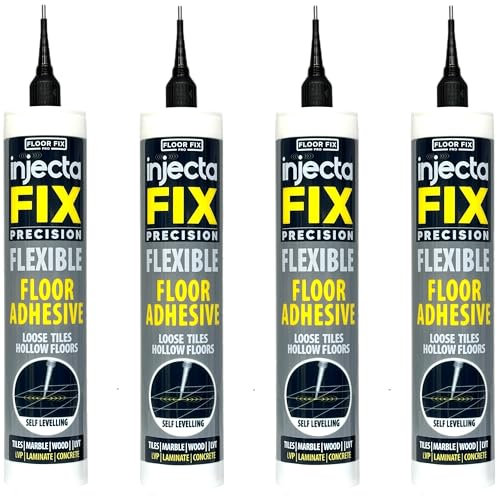Injectafix 300ml - Strong Repair Adhesive Fix Loose Tiles & Hollow Floors Repair Kit - Ceramic, Laminate, Wood and LVT - Includes Micro Syringe Tip With Anti Clog Wire in Cap