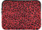 Mnsruu Housse imperméable pour ordinateur portable de 13 à 16 avec fermeture éclair Motif léopard rouge