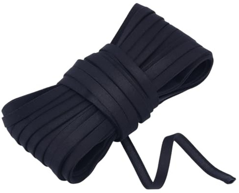 AHANDMAKER 20 Yards Schwarzes Korsett Stäbchengehäuse 3/8 Zoll Polyamid Plüsch Bügel Kanalisierungsband Bügel Ersatz BH Abdeckband Band Hohles Nylonband Mit Knochenhülle Für BH Korsett Dessous