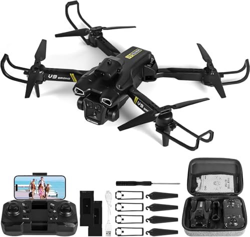Drone con Cámara HD 720P para Niños y Adultos, RC Quadcopter Drone FPV Plegable para Principiantes, Juguetes para Niños y Niñas Regalos Navidad