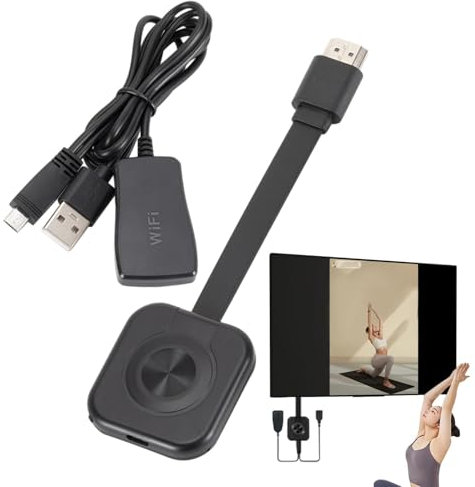 Proyector de televisión, proyector portátil 4K - Proyector inalámbrico de transmisión multifuncional | Accesorios para teléfonos móviles, Proyector Plug and Play para video, demostraciones, la