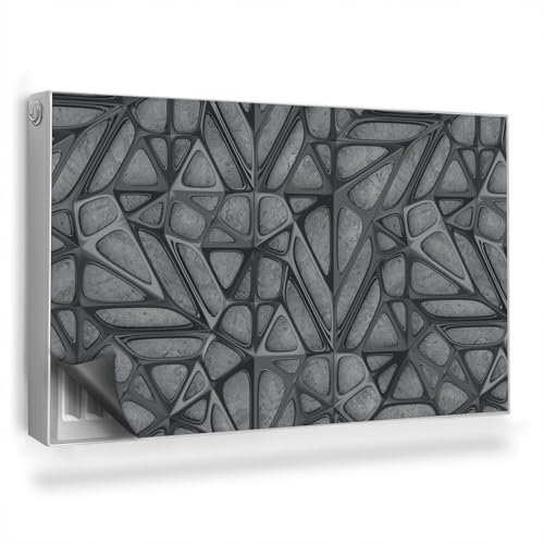 Cache Radiateur 100x60 cm Couverture Magnétique Facile à Installer Tapis Design pour Radiateurs pour Salon et Cuisine Protège et Décore - Structure métallique Abstraite Moderne