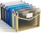 ABC life 6 Stück Dokumentenmappe A4 Kunststoff Hochwertige Dokumententasche Sammelmappen Projektmappen mit Druckknopf, Wasserdicht Transparent Umschlag Mappe Premium Taschen,für Schule, Büro, Zuhause
