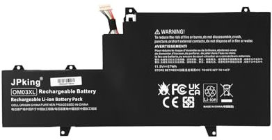 JPking OM03XL 863167-171 863280-855 Batterie pour für HP EliteBook X360 1030 G2 Series 863167-1B1 1GY29PA 1GY30PA 1GY31PA HSTNN-I04C HSTNN-IB70 HSTNN-IB7O