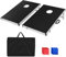 FANTASK Cornhole Boards, Wurfspiel Geschicklichkeitsspiel für Kinder&Erwachsene, Sandsack Spielbrett mit klappbarem Design & Griff, Strandspiel klassisch für Mehrspieler-Spiele