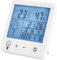 Thermomètre et hygromètre numérique rechargeable USB avec alarme et écran LCD rétroéclairé, moniteur de température intérieure de haute précision