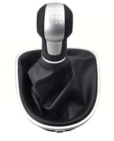 UHMMHBGR Pomo Palanca de Cambios para Seat Leon II Toledo III Altea XL 2005-2012, Pomo de Cambio Perilla de Cambio de Marchas Cubierta de Polvo Pomo de Palanca de Cambio,6-Speed