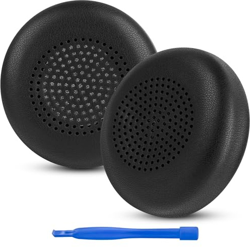 Linkidea Ersatz-Ohrpolster für Logitech Zone Wireless, Zone 900 Kopfhörer, Proteinleder, Schwarz