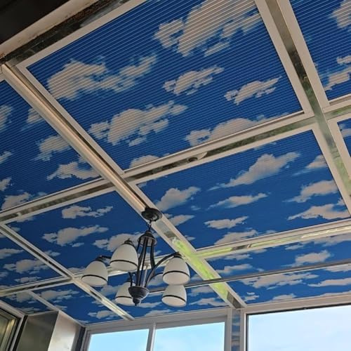 Artiz Stores Cellulaires Occultants sans Fil, Stores De Puits De Lumière pour Fenêtres De Toit, Occultation De La Pièce Et Ombrage De La Maison.(170x160cm/67x63in)