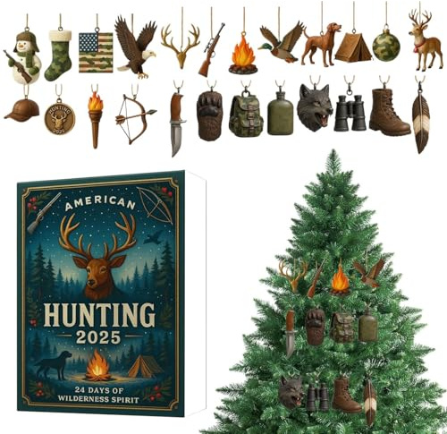 Nadsrpn Weihnachts-Countdown-Kalender, 2025, Jagdwerkzeug, 2D