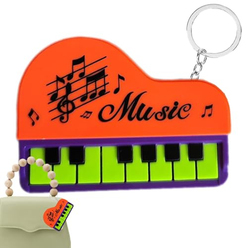 Sionhiuo Llavero de teclado electrónico, colgante de llavero de piano | Llavero con teclado electrónico musical diminuto - Teclados musicales musical Colgante para amantes de la música