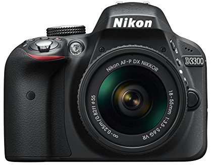 Nikon D3300 Appareil photo numérique Reflex 24,2 Mpix Kit Objectif AF-P 18-55 mm VR Noir (Reconditionné Certifié)