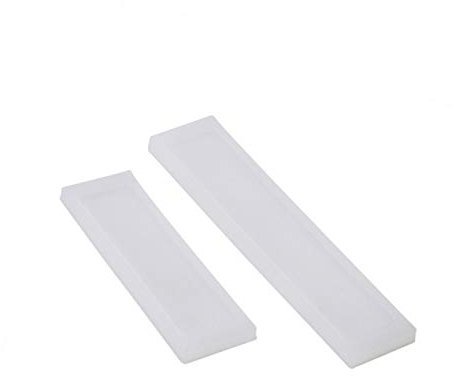 Walfront Juego de 2 Marcapáginas Rectangulares de Silicona para Hacer Marcadores de Libros a Mano Hacer Joyería con Resina Epoxi o Manualidades Molde Transparente