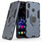 Compatibile con Huawei P Smart+ Cover, Custodia Armor Anello Cavalletto (Funziona con Il Supporto Magnetico per Auto) Case Paraurti per Huawei P Smart Plus, Nova 3i (Blu Navy)