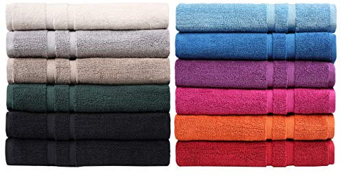 GREEN MARK Textilien 2er Set Badvorleger Badematte - Premium Qualität - 100% Baumwolle - 50 x 80 cm - Duschvorleger Duschmatte Doppelpack - Farbe: Sand/Beige