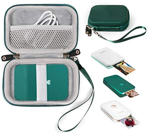 getgear Protective case for Instant Print Digital Camera and Instant Printer Like Canon Ivy CLIQ+, CLIQ, Mobile Printer, Kodak Smile, HP Sprocket, Happy (Dark Green)