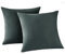 RUIKASI Kissenbezug 50 x 50 2er Grau - Kopfkissenbezug 50x50 Anthrazit Kissen Bezug 50x50cm mit Reißverschluss aus Mikrofaser, Polsterbezug Doppelpack Set Pillow Case Pillow Cover