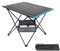 Mesa Camping Plegable portátil con Tablero de Aluminio, Mesa Plegable Camping Ultraligera compacta con Bolsa de Transporte para Exteriores, Playa, Barbacoa, Picnic, Cocina, Festival