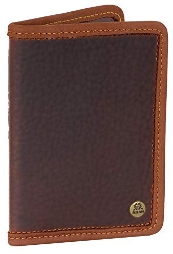 AKAH Jagdscheinetui aus Leder - Etui für Jagdschein und Waffenbesitzkarte - WBK Hülle - Edele Jagdscheinmappe aus Echtleder - Jagd Zubehör