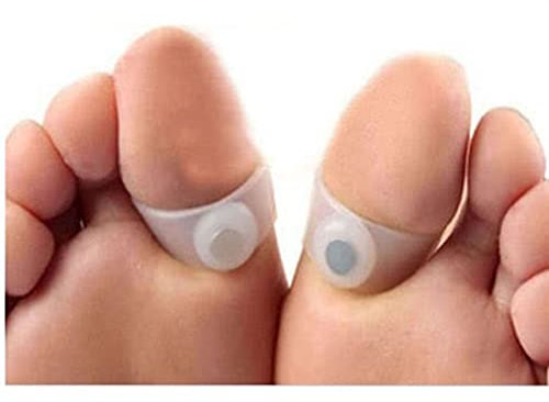 Ruluti 1 Paar Abnehmen Silikonmassage Magnetische Zehenring Gewichtsverlust Gesundheit