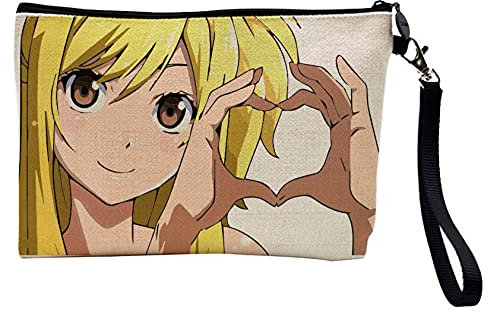 Federmäppchen / Make-up-Tasche mit Manga-Motiv, Leinen, Ref. 12