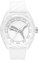 Montre pour homme Puma Street, mouvement à trois aiguilles, boîtier en plastique ProPlanet blanc de 48 mm avec bracelet en silicone, P5089