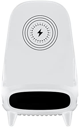 Dapuly Compatible with Android iOS Smartphone Mini Chair Shape 15W Wireless Fast Charger Multipurpose USB-C Charger Stand Universal Tablet Phone Stand Holder with Musical Speaker